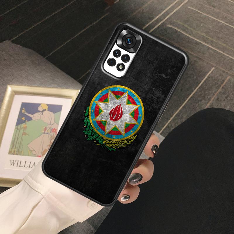 Azerbaijan Flag Funda For Xiaomi Redmi Note 14 13 Pro 9 10 11 12 Pro 10S 11S 12S Redmi 14C 13C 10C 12C Case