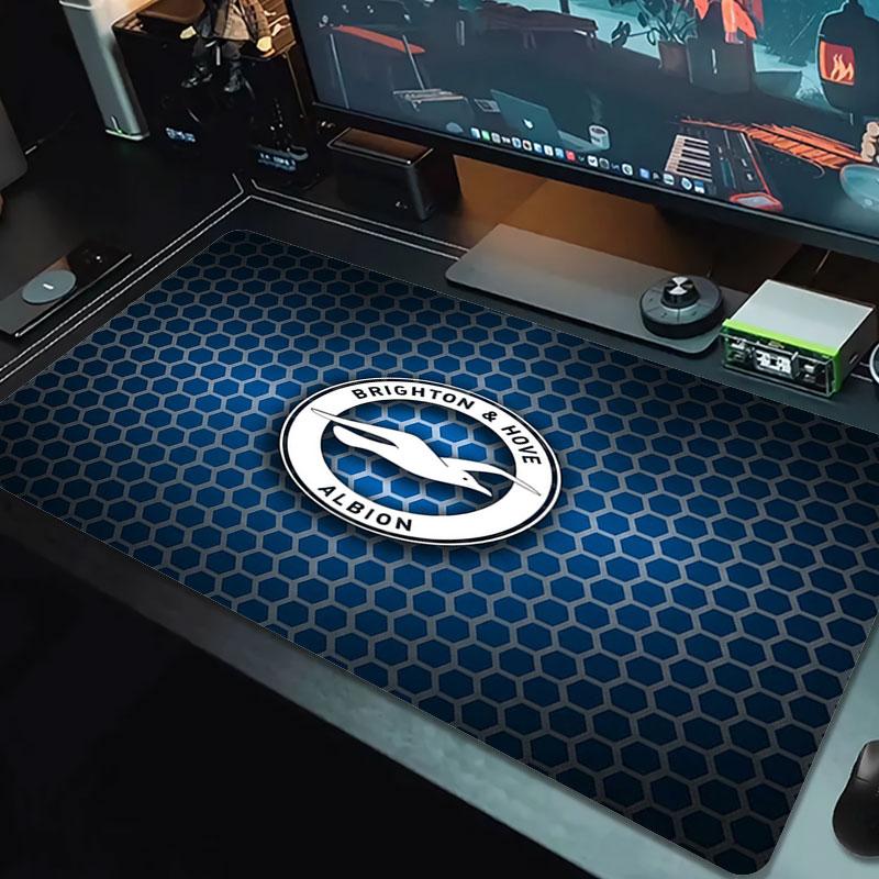 Brighton & Hove Albion Large Size Mouse Pad Large Gaming Table Cushion Non-slip Laptop Tablet Big Mousepad XXL Mat Mini PC Playmat With Lock Edge