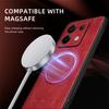 For POCO X6 X6 Pro PU Leather Magnetic Ring Soft Edge Anti-Drop Anti-Fingerprint Phone Case
