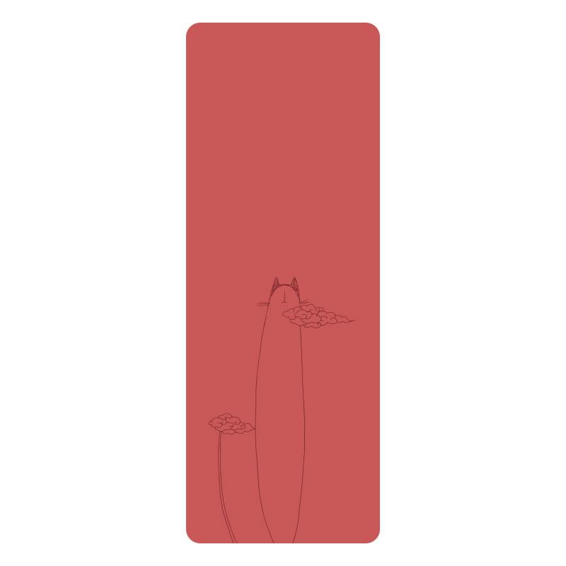Non-slip, Sweat-absorbing, Personality Cartoon Yoga Mat - Natural Rubber, Widened & Long for Fitness and Plank Support