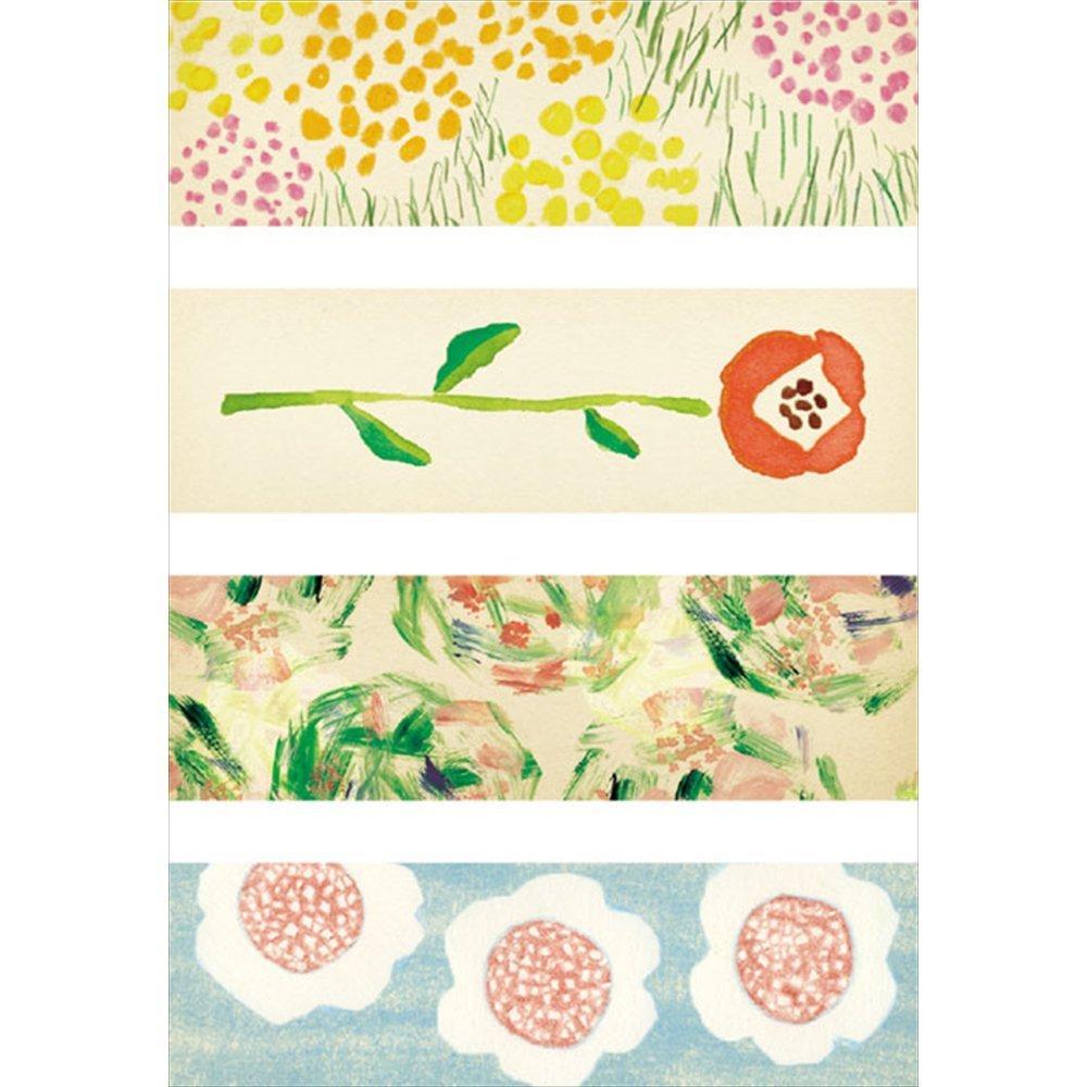 King Jim Masking Small and Portable Kitta KIT022 Tape, (Flower-2)