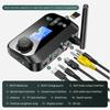 Bluetooth-compatible 5.0 Audio Receiver Transmitter Portable 3.5mm Aux Audio Cable Adapter With