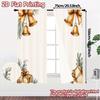2 Stück, Vorhänge Weihnachtsglocken Geschenke (2) Beliebte Minimalistische Vorhänge Drucke Lichtfilternde Vorhänge Festlicher Gebrauch für Schlafzimmer &