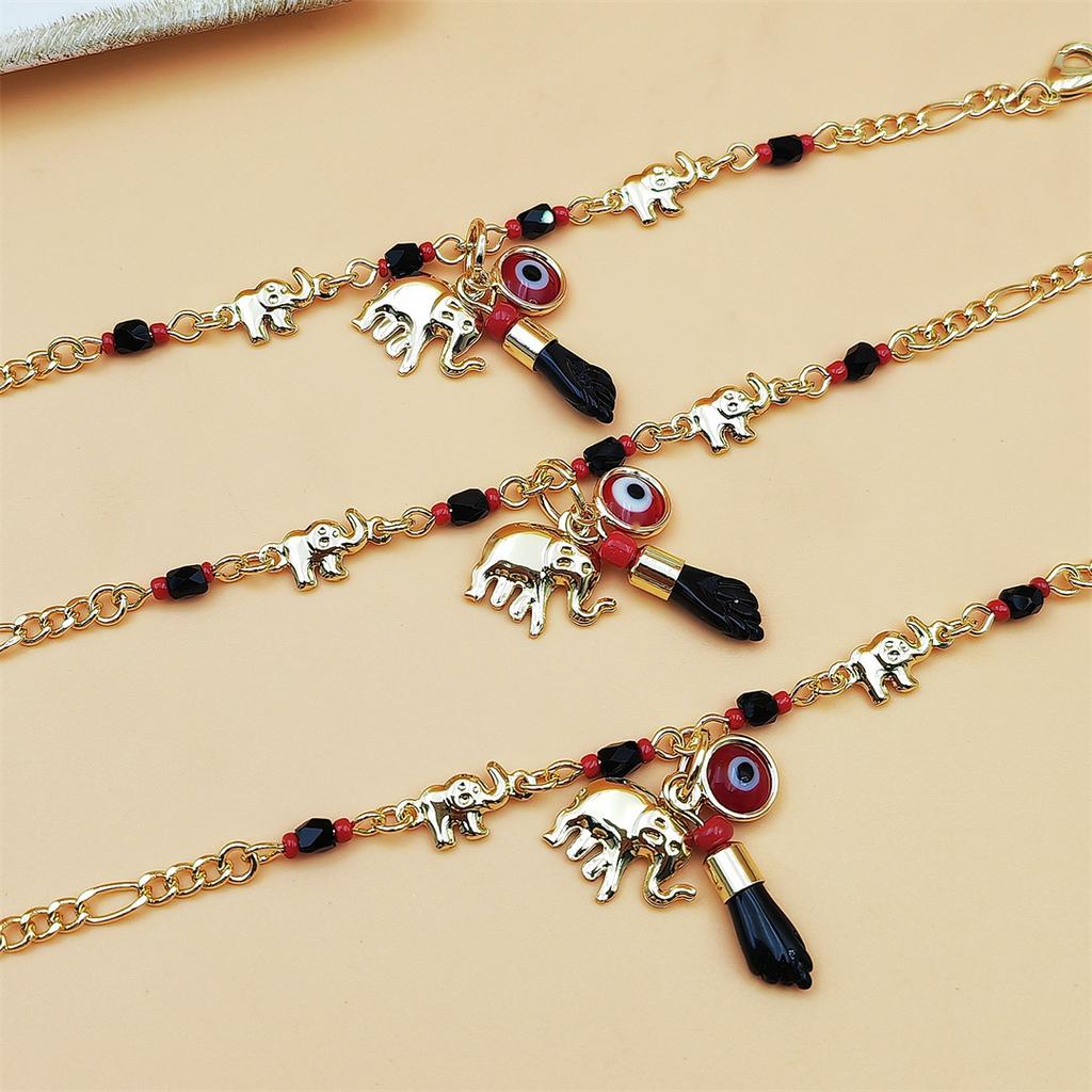 Creative Jewelry Birthday Gifts Bracelets Personality Small Elephant Children Bracelet Pendant Women Fashion Delicate Daily Wear