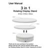 3 in 1 5V Electric Rotating Display Stand Turntable Photographic Video Shooting Stand Dynamic Rotating Display Stand