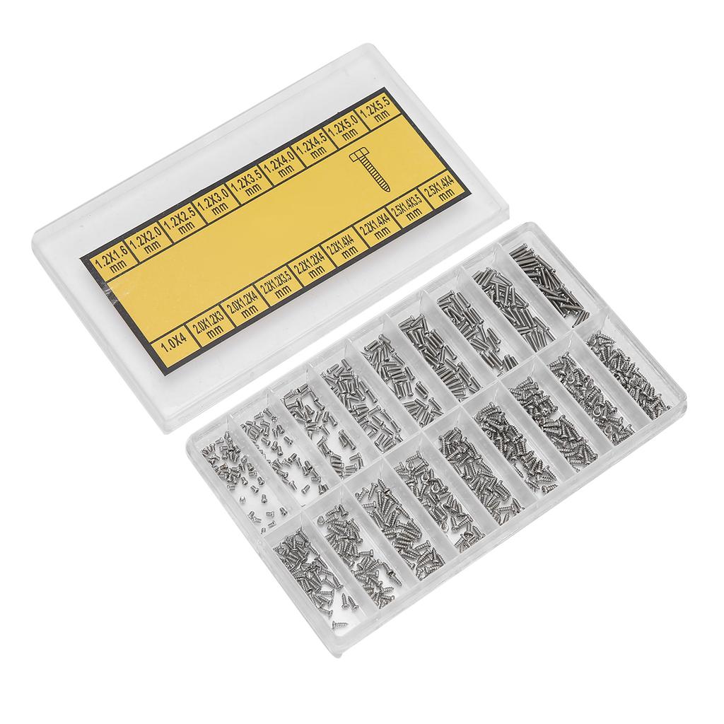 Watch Back Case Screw Watch Back Cover Repairing Screw Box Kit Professional Repairing Tool