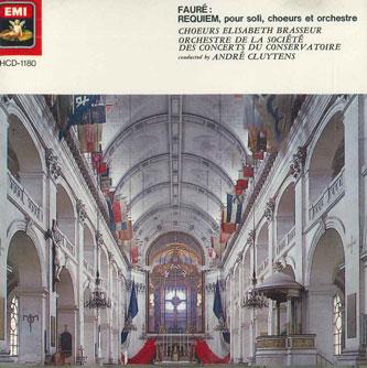 

CD CHOEURS ELISABETH BRASSEUR Faure Requiem HCD1180 EMI Japan Classical Used