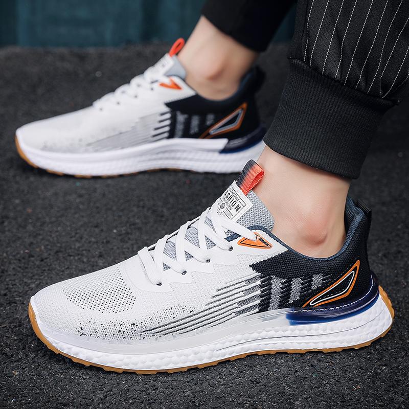 Herre Løpesko Pustende Strikk Sportssko Demping Fritidssko Treningssko Utendørs Jogging Tennissko