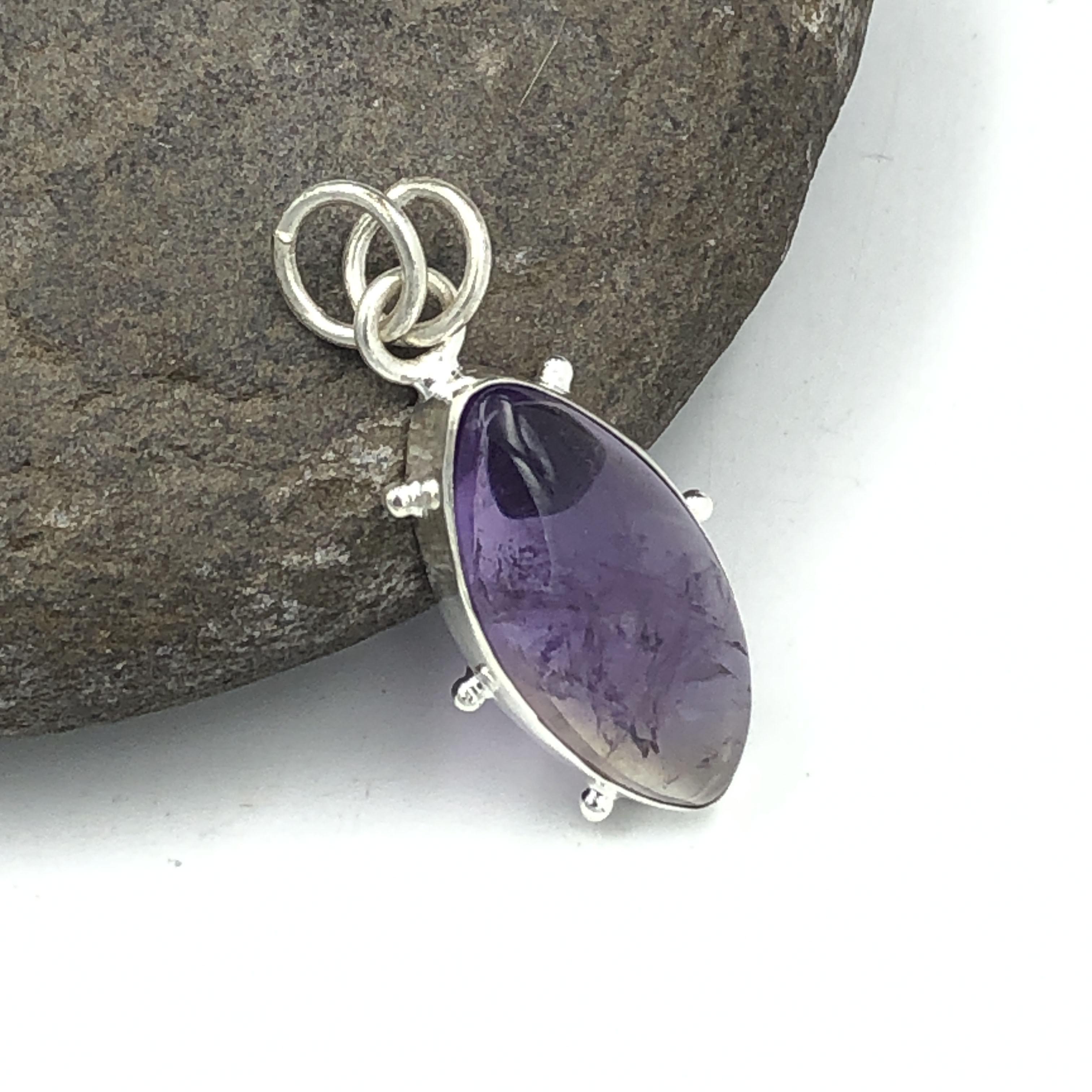 Natural Ametrine Gemstone 925 Sterling Silver Jewelry Designer Pendant 1.42  AJP-215