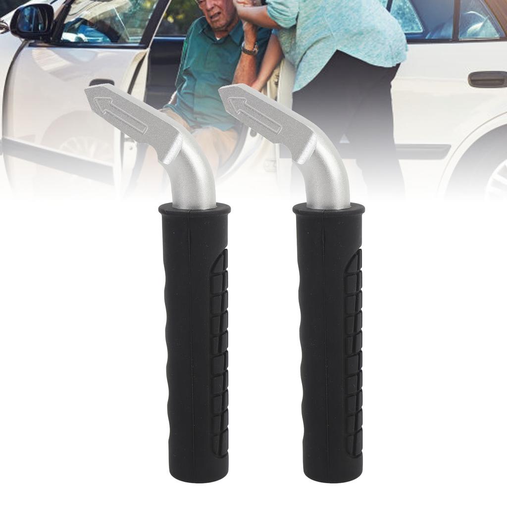 2PCS Car Door Assist Handles Non Slip Silicone Grip Portable Automotive Grab Support Bar