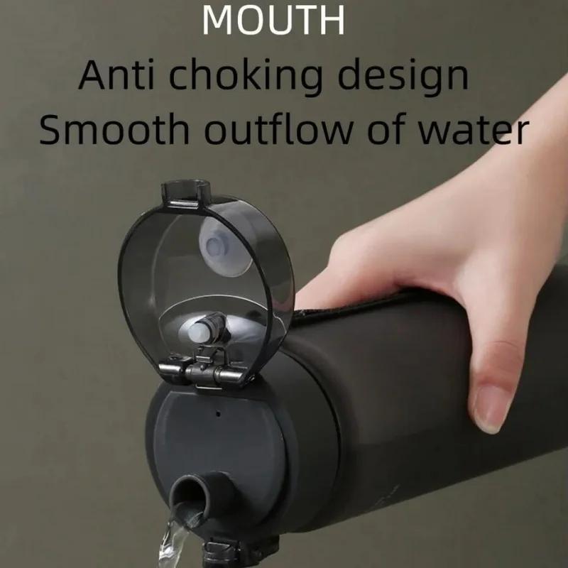 1PC Portable BPA-Free Leak-Proof Sports Water Bottle – Frosted Fitness & Casual Drink Cup for Adults and Children