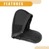 1 Pc Universal Car Shift Knob Cover - Automatic Car Knob Gear Sticky Protector Decorative - Faux Leather Black