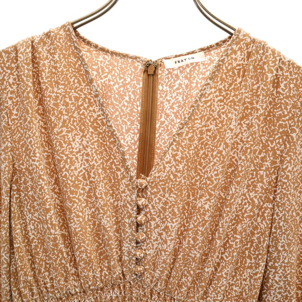 FRAY I.D Overall handle Long sleeve Long dress Brown Women Used