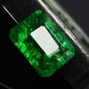 Green Emerald Colombian 8 Carat Natural CERTIFIED Emerald Cut Loose Gemstone A-3639b
