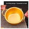 ZISIZ Dual-Handle 3-Compartment Alloy Dipping & Serving Dish
