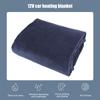 12V Travel Throw Cold Weather Fleece Cozy Heated Blanket 2 Heat Levels Electric Blanket Portable Fast Heating for Car 145x100cm
