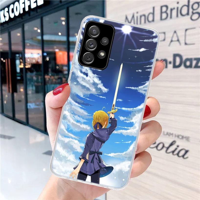 Fate Zero Stay Night Saber For Samsung Galaxy A15 A14 A13 A12 A55 A54 A53 A52 Phone Case A32 A35 A34 A33 A25 A24 A23 A22 A04S A0