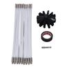 33PCS Chimney Pipe Cleaning Brush 16in PP Flexible Dryer Vent Lint Brush with Tape for Electric