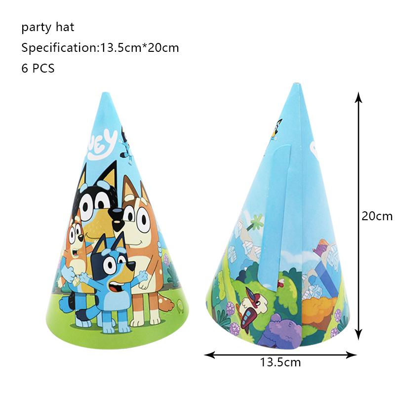 

New Bluey Birthday Party Decoration Latex Balloons Bingo Aluminum Film Balloon Disposable Tableware Kids Event Supplies Backdrop Other
