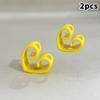 2Pcs Heart-Shaped Reusable Chopsticks Helpers Training Kids Non-Slip Chopstick Hinges Connector Portable Practice Chopsticks Aid
