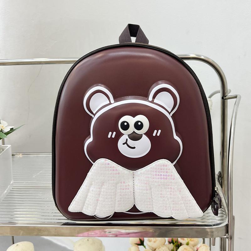 Adorable Cartoon Bear Toddler Backpack For Boys And Girls With Hard Shell Cute Kindergarten Bag School Bag In Pink Purple Blue Brown
