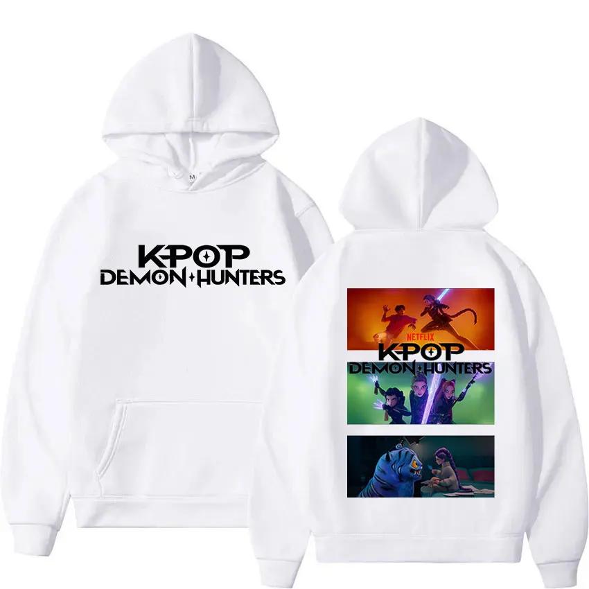 K-pop Devil Hunter Anime Print Hoodies for Men and Women, Pullovers, Sweatshirts, Harajuku Hip-hop Style Streetwear