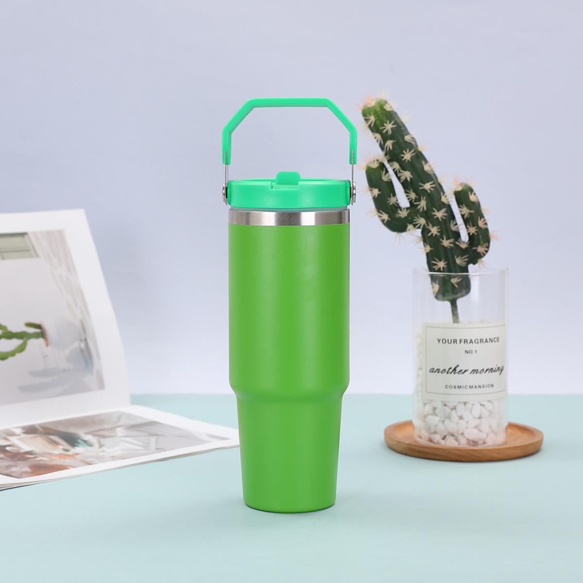 

Термос из нержавеющей стали, кофейная чашка, портативная термокружка для путешествий и фитнеса, герметичная термос 30oz