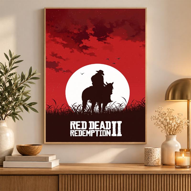 Red Dead Redemption Arthur Morgan Diamond Painting Kit 5D Full Drill DIY Diamond Mosaic Wall Art Home Decor