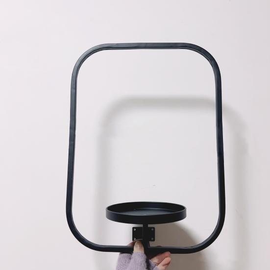 Metal Frame Plant Holder Wall Mounted Iron Frame Plant Holder Potted Plants Frame