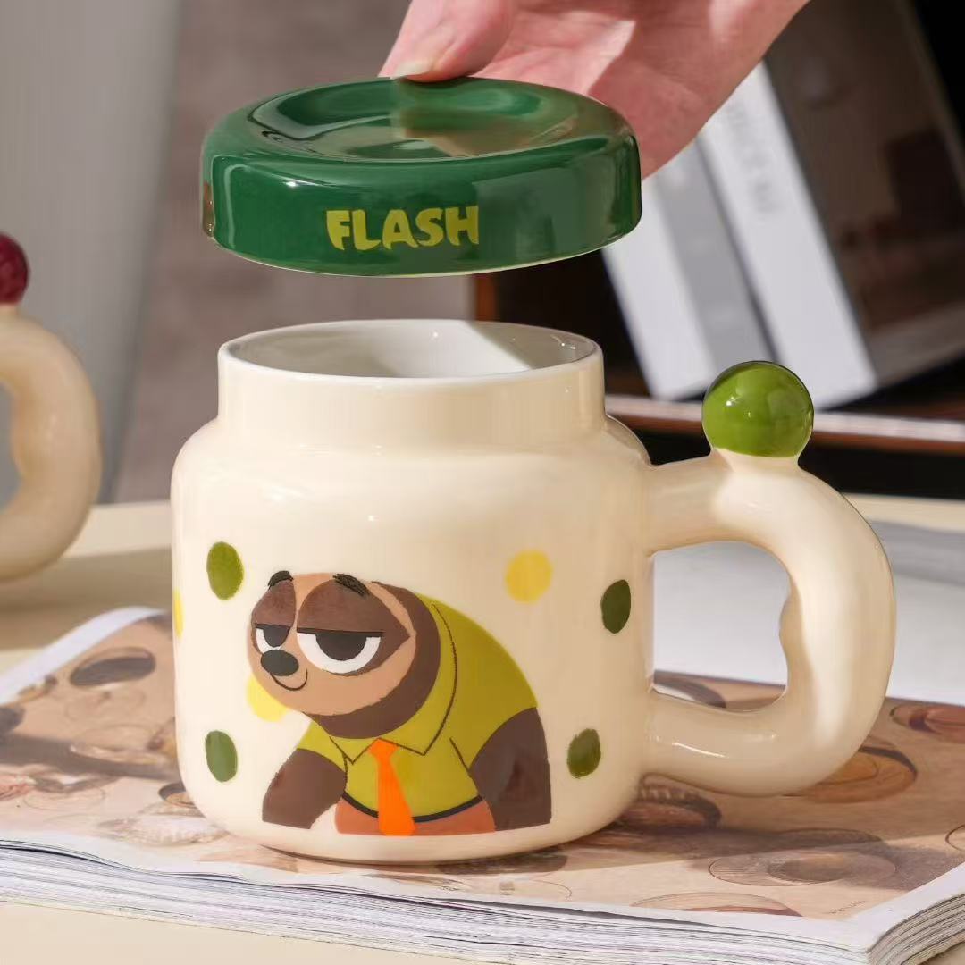 Nick Judy Ceramic Mug 2025 Girls High Value Milk Ceramic Mug With Lid Birthday Gift 501-600ml