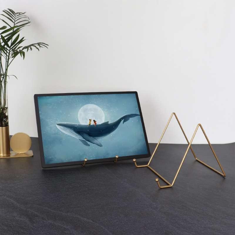 3 Stück große/kleine eiserne Ausstellungsständer für dekorative Teller Stabiler Metall-Ausstellungsständer Schild-Ausstellungsständer für Boutiquen