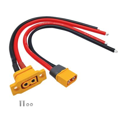 Amass XT60H XT60E-F Plug Male To Female Extension Connector Adapter with Sheath Housing, 12AWG 20cm Silicone Wire for RC Lipo FPV Racing Drone
