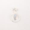 Natural Rainbow Moonstone Gemstone 925 Fine Silver Jewelry Handmade Pendant 1.4" PP-57-25