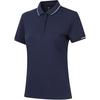 Fitness Series Casual Breathable Comfortable Quick-Dry Sports Polo Shirt Women Tops Ink-Blue APLT084-9