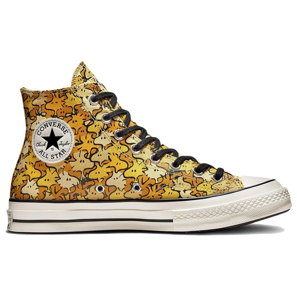 Converse X Peanuts Chuck 70 High Woodstock Camo Soba/Zinková žlutá/Topazové zlato Unisex A01871C