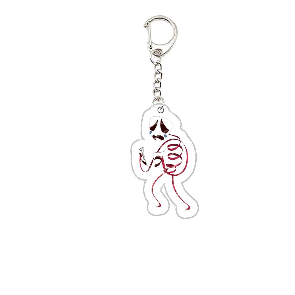Acryl De Verbazingwekkende Digitale Circus Sleutelhanger Pomni Jax Ragatha Gangle Kinger Sleutelhanger Sleutelketting voor Accessoires Tas Fans Cadeau
