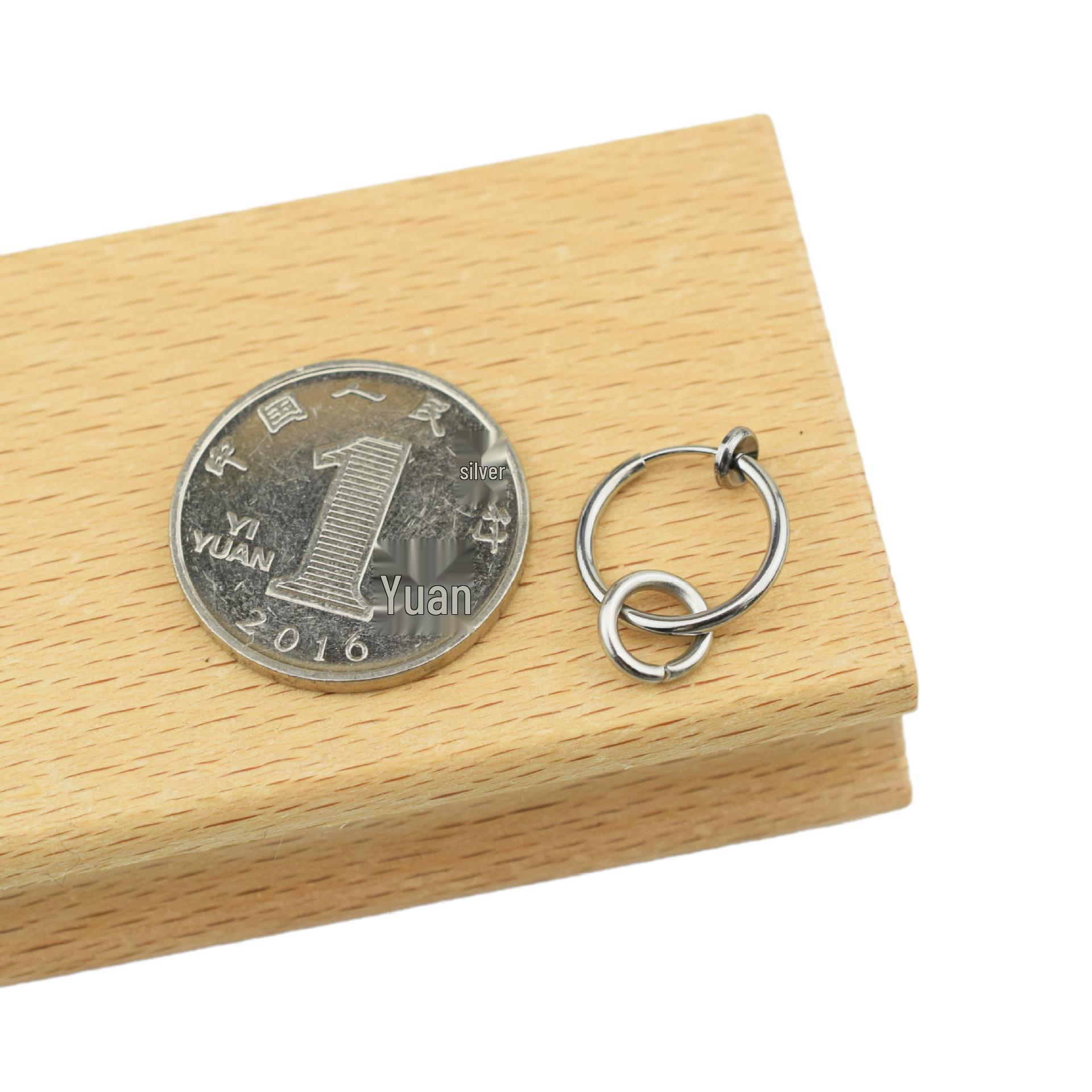 

Минималистичные серьги-гвоздики в стиле знаменитостей Xiao Gui из нержавеющей стали: Трендовые клипсы для ушей без прокола для мужчин и женщин