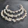 SLBRIDAL Handmade Ins Style Luxury Rhinestone Crystal Porcelain Flower Bridal Tiara Wedding Bridesmaids Crown Women Hair Jewelry