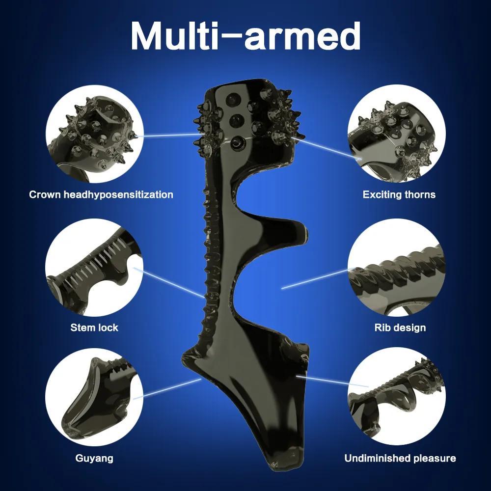 Penis Rings For Men Delay Ejaculation Stronger Erection Sex Toys Adult Supplies Nozzle Ring Cock Sex Toys for Couples 18+