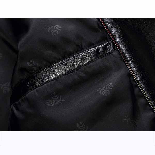 Large Size 7XL Leather Suit Loose Lapels Leather Jacket Men's Plus Size Leather Casual Suit Jacket