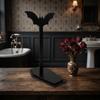 Bat Paper Towel Holder Halloween Vertical Gothic Wooden Table Decor Detachable Topper Non Perforated Countertop Stand Roll Dispe