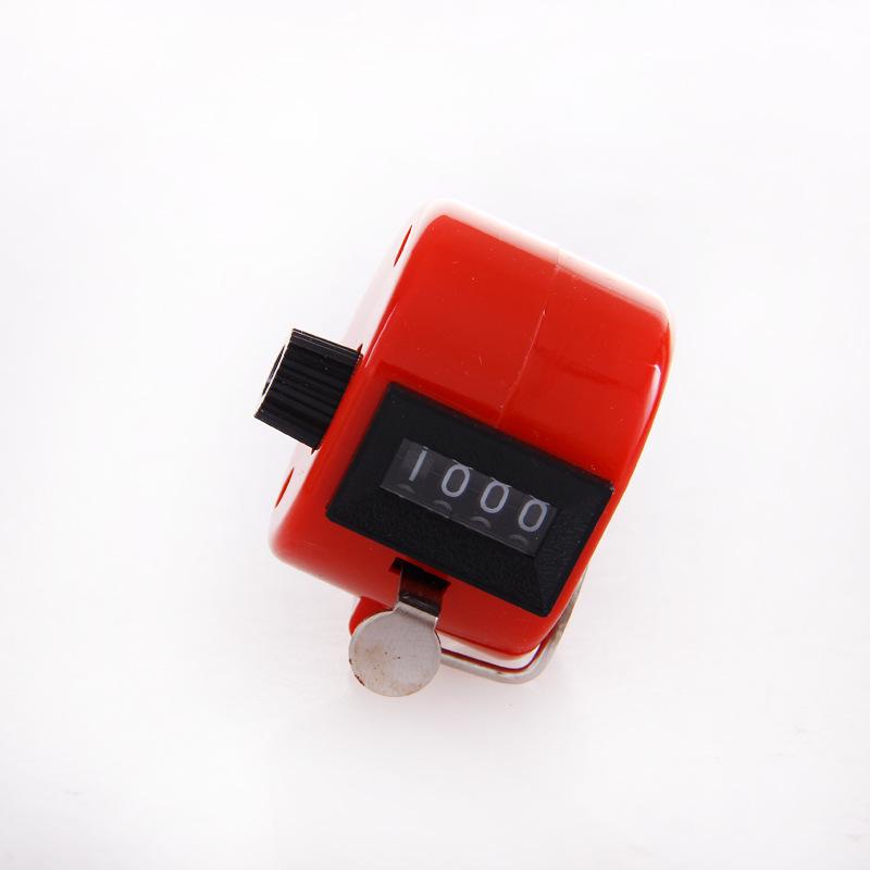 Four-Digit Handheld Mechanical Counter - Available in Various Colors красный