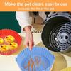 2 Pack Air Fryer Silicone Liners Basket Round, Apply To 1-3.5 QT Airfryer, Air
