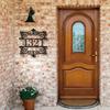 Custom Metal Tin Sign Scroll Design Address Plaque House Number Home Decor