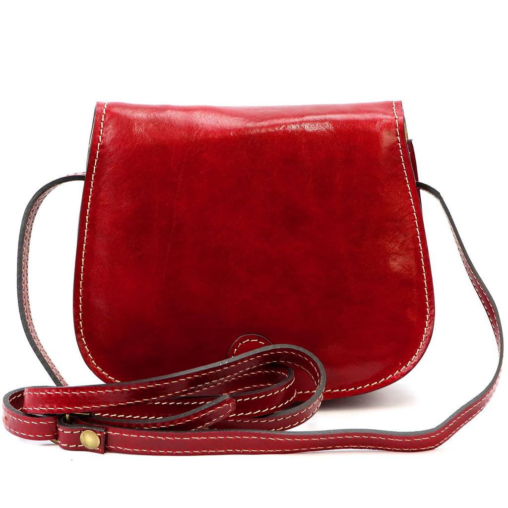 Elegancka skórzana damska torebka przez ramię