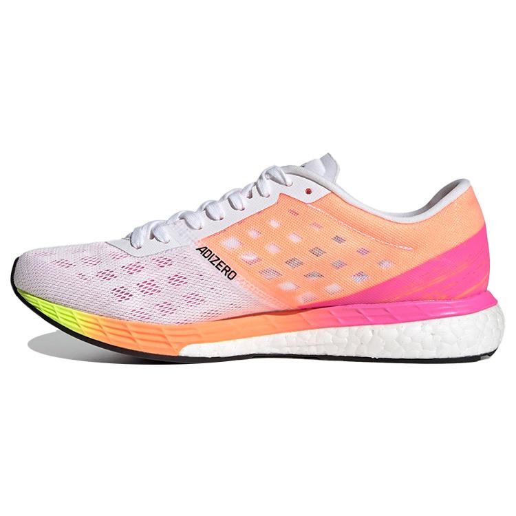 (WMNS) adidas Adizero Boston 9 White Screaming Pink Женские H68744 EU 36⅔
