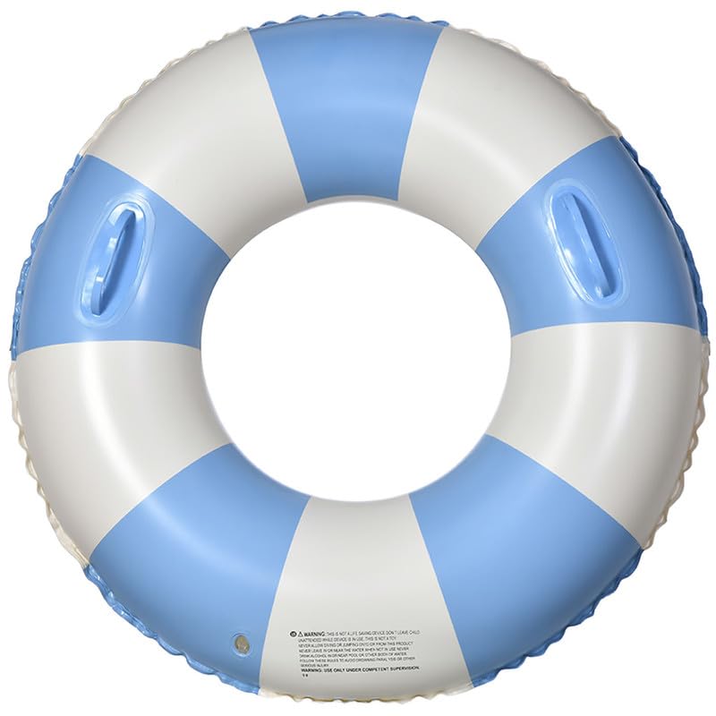 

120cm Float with Handle for Kids and Strong Cute Striped Ins Perfect for Summer Beach Water Pool Beach and Heat Protection Adults, Buoyancy, Pattern,