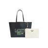 Lacoste Fashion Reversible Pvc Tote Bag Women Tote Bags Black White NF4541ASN33