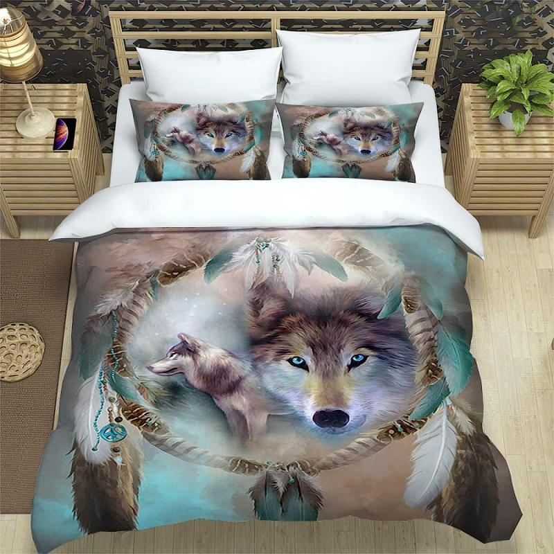 Bedding Three-Piece Digital Printing Home Textile Quilt Cover Bed Sheet