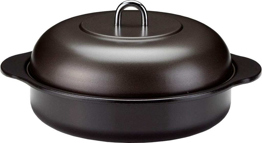 Takagi Metal Enamel Pot with Handle, Stone-Baked Sweet Potato Maker, 24cm, Induction Cooktop Compatible, Made in Japan, HA-IY24N